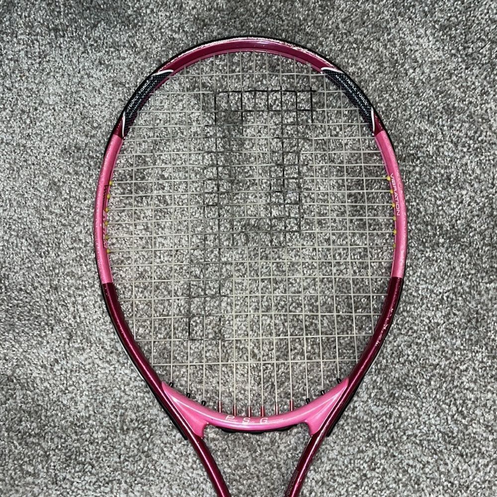 Pink women’s Prince used Tennis Racquet Maria Sharapova Wimbledon size 4 grip